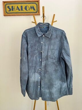 Over-dyed men's shirt